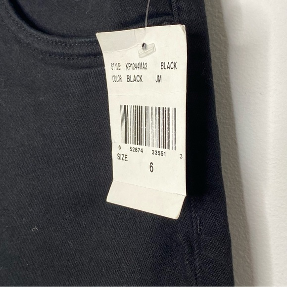 Kut From the Kloth Reese Black Button Fly High Rise Ankle Straight Leg Jeans - Picture 7 of 10